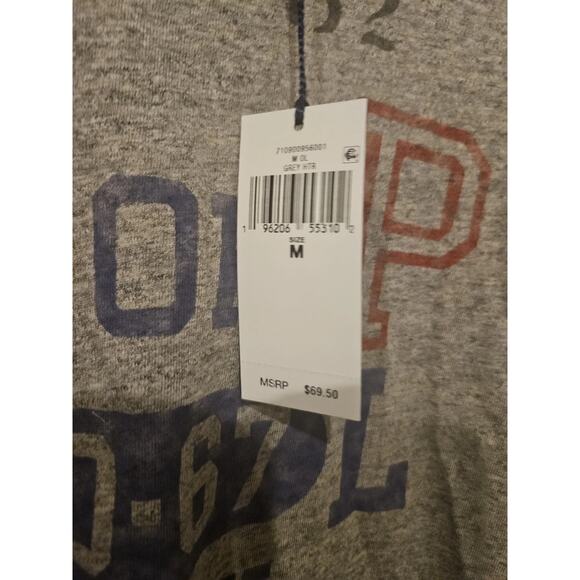 Polo Ralph Lauren Jersey Graphic SS T-Shirt Soft Heather Gray Classic Fit Mens M - Picture 8 of 11